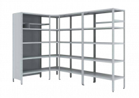 Стеллаж угловой МС 500 2000x1000x600 (8 полок)